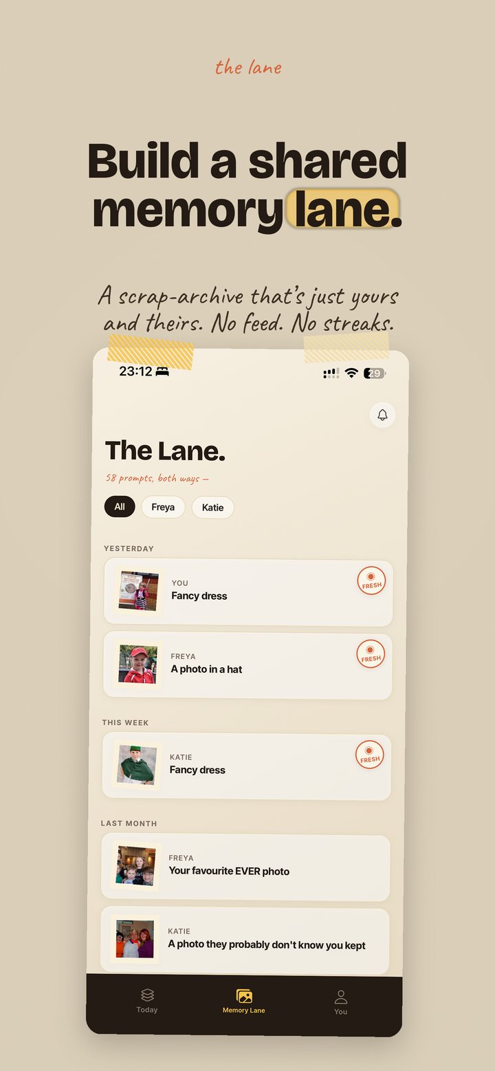 The Lane — every swap, both ways, kept forever.